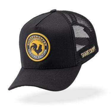 Imagem de Boné Masculino Feminino Country Sharecropper Preto Basico Modelo Truck