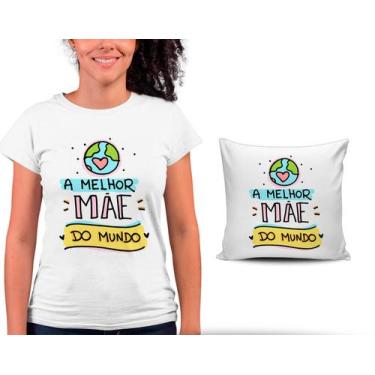 Imagem de Kit Camiseta +  Capa para Almofada Dia Das Mães Presente Mulher Homena