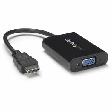 Imagem de StarTech.com Adaptador HDMI para VGA – 1920 x 1080 – Conversor HDMI com saída de áudio – Adaptador de monitor VGA para HDMI (HD2VGAA2), preto