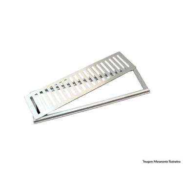 Imagem de Grelha Aluminio Escovado Completa 10X100 - AC VENT