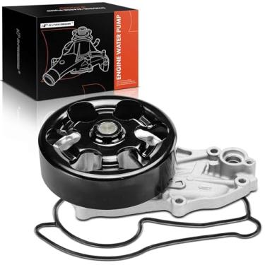 Imagem de A-Premium Bomba de água do motor com polia compatível com Honda Civic 2006-2011 e Acura CSX 2006-2011, 2.0L, substitui # 19200RBC013