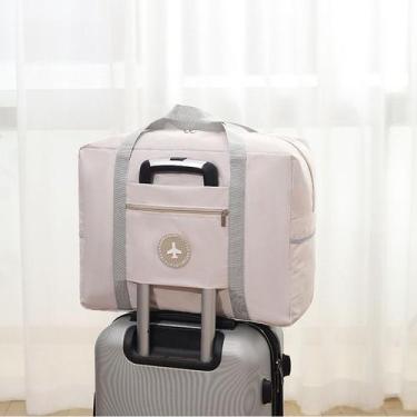 Imagem de Bolsa Mala Para Viagem Dobrável Impermeável Com Grande Capacidade e Al