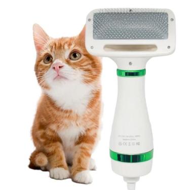 Imagem de Secador Escova Pet Grooming 2Em1 Cor Branca 300W - Secador Pet, 220V