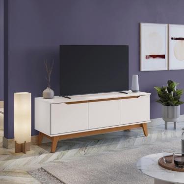 Imagem de Rack Kappesberg 3 Portas Branco 136cm