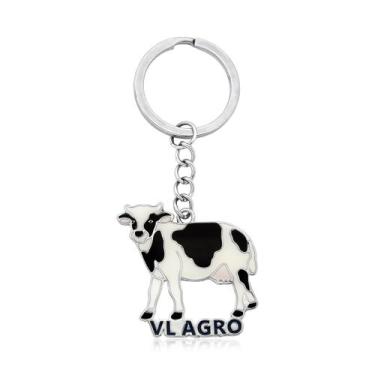 Imagem de Chaveiro Vaca Leiteira VL Agro Prateado - VL ACCESSOIRES