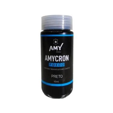 Imagem de Tinta Para Couro Amycron 90ml Diversas Cores, Preto