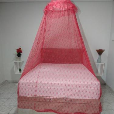 Imagem de Mosquiteiro Casal Renda Reforçada Protege Contra Mosquito - luz rechil