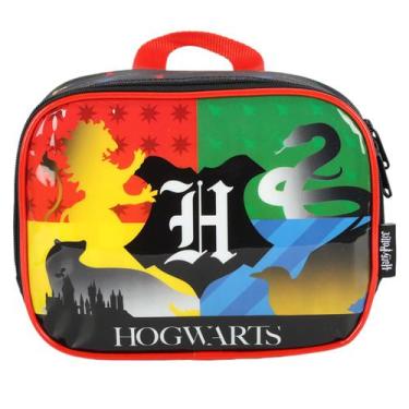 Imagem de Lancheira Harry Potter Térmica Escolar Casas Hogwarts Luxcel