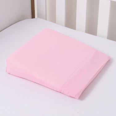 Imagem de Travesseiro Anti-Refluxo Rampa Berço Carrinho Bebê - Criativa, Rosa