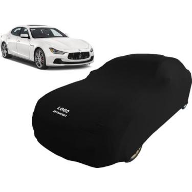 Imagem de Capa Automotiva Para Maserati Ghibli Tecido Helanca Lycra - Mz, Preta