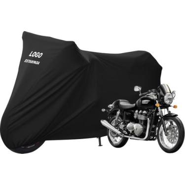 Imagem de Capa De Tecido Para Cobrir Moto Triumph Thruxton 900 - Mz, Preta