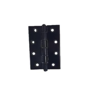 Imagem de Dobradica 90x70 aluminio preto porta de abrir kit 3 un - VCB Shop