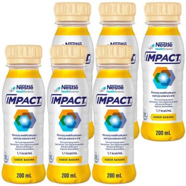 Imagem de Kit 6x Impact Banana - 200ml cada - Nestle - Essential Nutrition