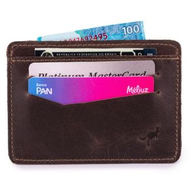 Imagem de Carteira Porta Cartão P/ Rg,cnh,cédulas,cartões Couro Bovino - ELLO GR