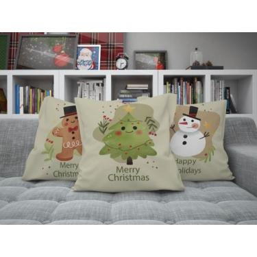 Imagem de Capa De Almofada Natal 03 Peças Vazia - FLorenza Enxovais