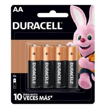 Imagem de Pilha Duracell AA Pequena Alcalina Cartela Com 4 Unidades