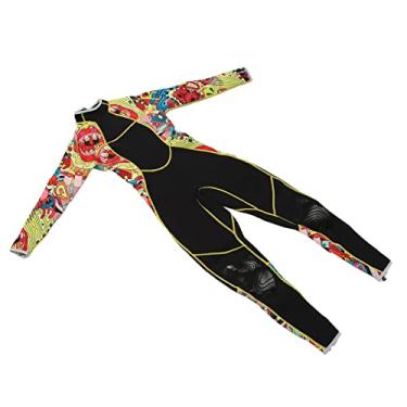 Imagem de Fato de Mergulho Feminino, maiô de Uma Peça para Mulheres, Mantém Aquecido e Resiste Ao Frio, Flexível e Confortável, Ideal para Nadar, Mergulhar e Surfar (S)