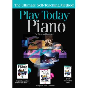 Imagem de Hal Leonard 702997 Play Piano Today Kit Completo com Método Livro/CD Songbook/DVD e DVD - Aba Box-Hang