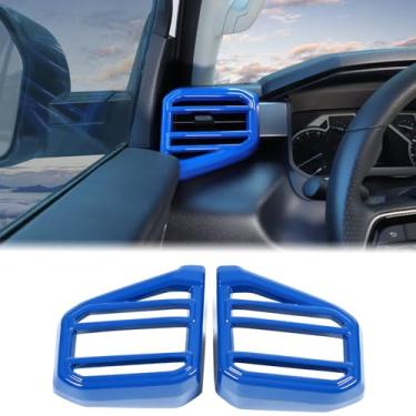 Imagem de Tampa de saída de ar lateral do console central do carro compatível com Toyota Tundra 2022 Sequoia 2023 lateral painel de ar condicionado capa de acabamento tampa de proteção de painel de ventilação
