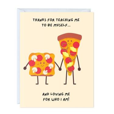 Imagem de ALY LOU Cartão de aniversário Mom Dad For Wife Husband Her Him, Thank you Kawaii Greeting Card for Parents (Thanks For Teaching Me to be Myself...)