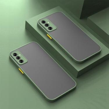 Imagem de Capa fosca à prova de choque para Samsung Galaxy A54 A34 A24 M54 M14 5G M35 M34 M15 M55 A05S A15 A25 A35 A55 S24 J4 J6 J8 A7 Armor Cover, verde, para A35 5G