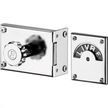 Imagem de Fechadura Trinco Wc Livre/Ocupado Cromado Soprano 3009.0180.01