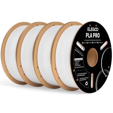 Imagem de Filamento para impressora 3D ELEGOO PLA PRO 1,75 mm branco 4 kg