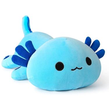 Imagem de Brinquedo de pelúcia Onsoyours Cute Axolotl Blue 48 cm para crianças e adultos
