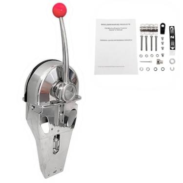 Imagem de Caixa de controle de liga de zinco instalada na parte superior do lado externo do navio para controle remoto do acelerador