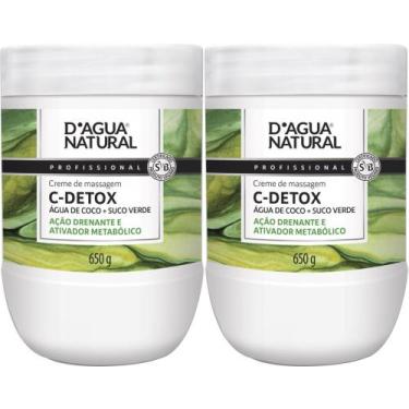 Imagem de 2UN Creme Massagem Detox Desintoxicante 650G D'agua Natural - D'Água N