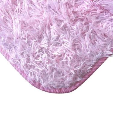 Imagem de 2 Tapete Passadeira Peludo Kit Beira de Cama Closet Aparador - Mava En