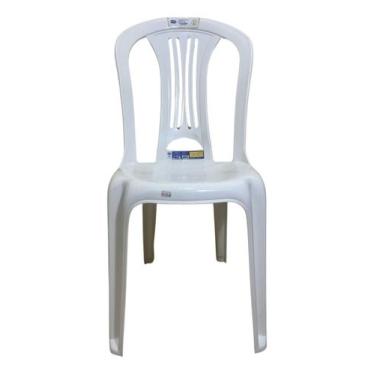Imagem de Cadeira Plastica Sem Braço Bistro Mor, Branca