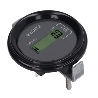 Imagem de Medidor de Hora da Escavadeira, Tela LCD, Incorporado Em Chip, Vários Usos de Timer Remoto Industrial Eletrônico para Caminhões de Trabalho Aéreo, Rolos de Estrada, (Redondo)