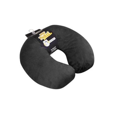 Imagem de Travesseiro de viagem my travel fibrasca - para pesçoco - cor preto