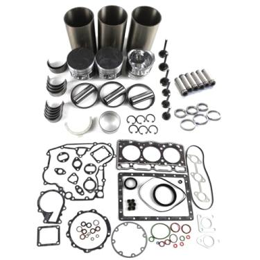 Imagem de Otobaijeni Kit de reconstrução de motor D905 com kit de válvula para motor Kubota D905 D905E D905B D905BH D905-IDI trator B1700DT BX2200D BX23LB BX22 Peças de reposição de reparo de motor