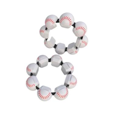 Imagem de Dynwave 2 peças pesos de pulso pesos no tornozelo para crianças com punho de perna no tornozelo, Beisebol