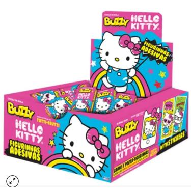 Imagem de Chiclete Hello Kitty Buzzy Tutti Frutti c/ 100u 400g