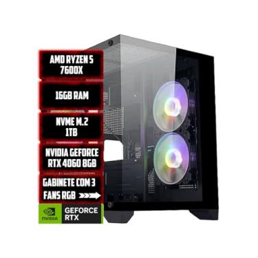 Imagem de CPU GAMER RAYZEN 5 7600X, B650M, 16GB RAM, NVME 1TB, RTX 4060 8GB