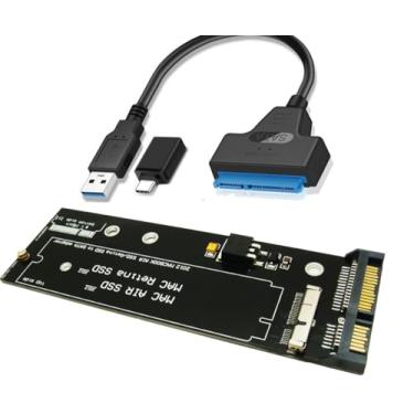Imagem de Sintech Adaptador SATA de 26 pinos com cabo SATA USB 3.0/tipo C, compatível com SSD do MacBook Air Pro 2012 anos (não serve para SSD de 2013 a 2015)