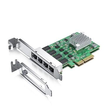 Imagem de 10Gtek Placa de rede NIC 100 m/1000 m/2,5 g, porta Quad RJ-45, com controlador Realtek RTL8125BG, suporta Windows/Windows Server/Linux/Ubuntu/Centos/Vmware