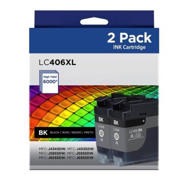 Imagem de Cartuchos de tinta OSIR LC406XL pretos compatíveis com Brother