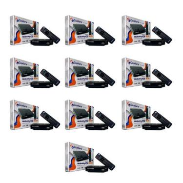 Imagem de Kit 10 receptores digital de tv century sat hd - midiabox b7