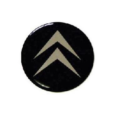 Imagem de Boton Calota Resinado 51mm Preto Kit C 4 Picasso xsara berlingo ds3 xa