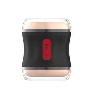 Imagem de Masturbador Mini Box Double Black Cyber Skin Ergonômico, Realismo, Prazer Intenso