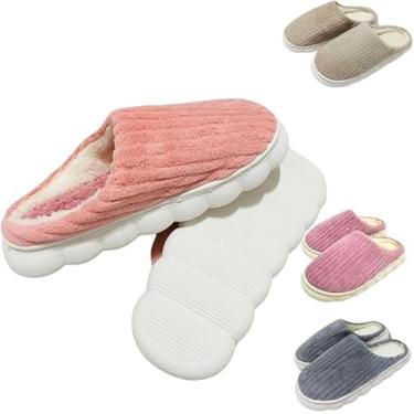 Imagem de Pantufa Nuvem Chinelo Sapatilha Antiderrapante Super Quentinha Adulto Unissex Quarto Forrada Macia 34 Peluciada Inverno Frio Feminina Tradicional Pelúcia (Roxo, BR, Adulto, Numérico, 34)