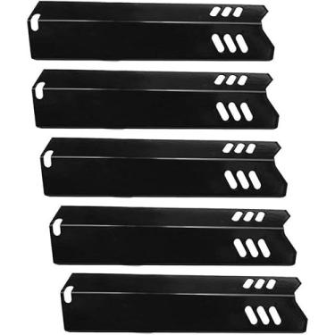 Imagem de ZLjiont Grelha a Gás Porcelana Aço Substituição de Placa de Calor (Conjunto de 5) Serve para Modelos Uniflame: GBC1059WB, GBC1059WE-C, GBC1069WB-C, Modelos de Grelha de Quintal: BY12-084-029-98, GBC1255W, Modelos Lowes