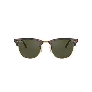 Imagem de Óculos de sol Ray-Ban RB3016 Clubmaster Square, Mock Tortoise On Gold/G-15 Green, 49 mm