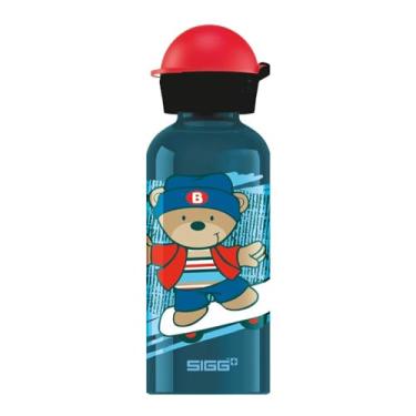 Imagem de SIGG - Garrafa de água infantil – Skate – À prova de vazamento, leve, livre de BPA – Alumínio – 368 g
