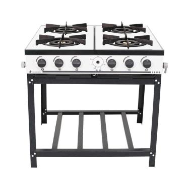 Imagem de Fogão A Gás Bravo Multicores 4 Bocas Br4b - Venâncio Branco Branco