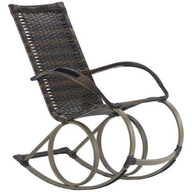 Imagem de Cadeira Balanço Em Alumínio E Fibra Sintética Trama Original Pedra Ferro